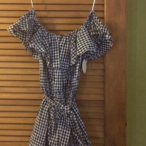 Checkered romper